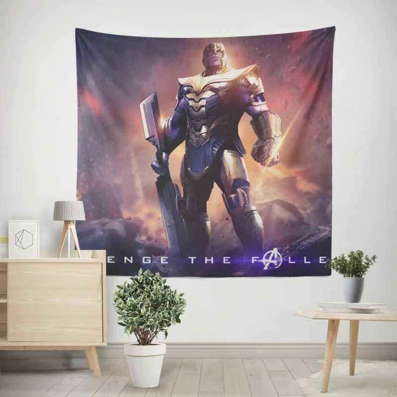 Avengers Endgame: Thanos and the Infinity Gauntlet  Wall Tapestry