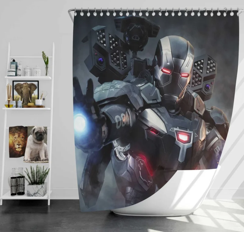 Avengers Endgame: War Machine Armor Shower Curtain