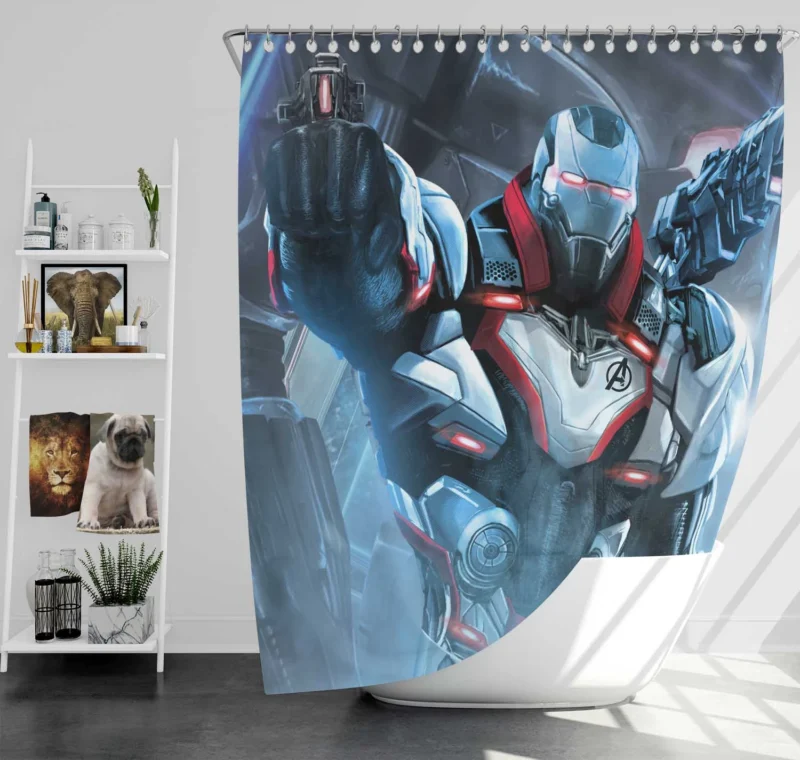 Avengers Endgame: War Machine Heroic Stand Shower Curtain