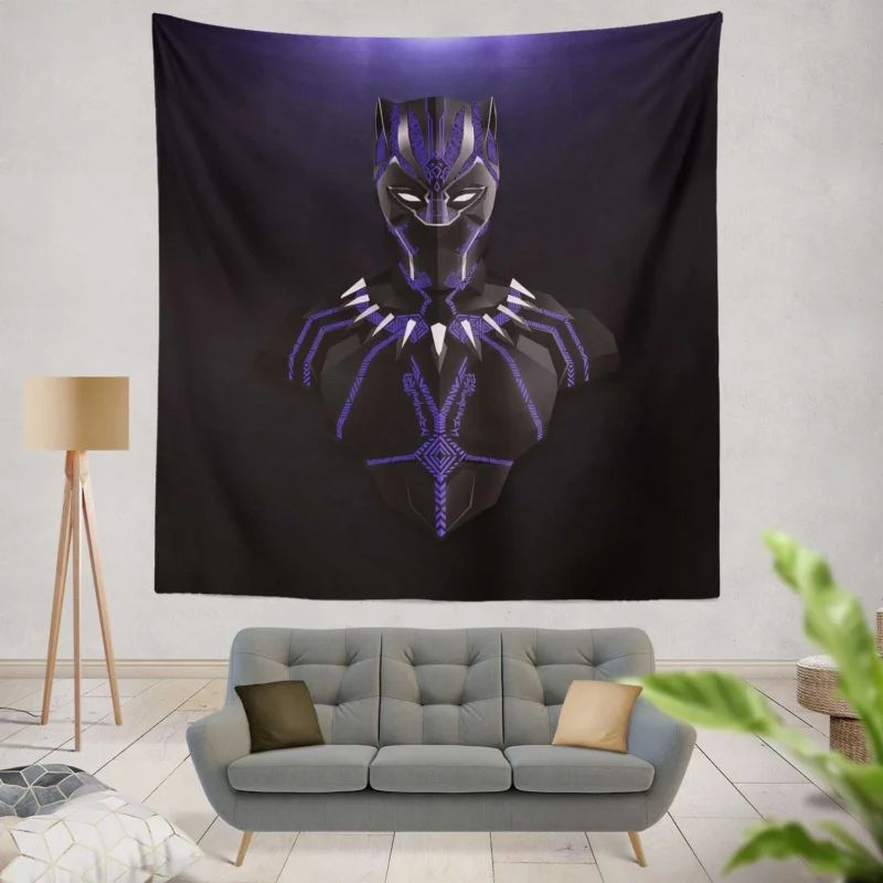 Avengers: Infinity War - Black Panther Stand  Wall Tapestry