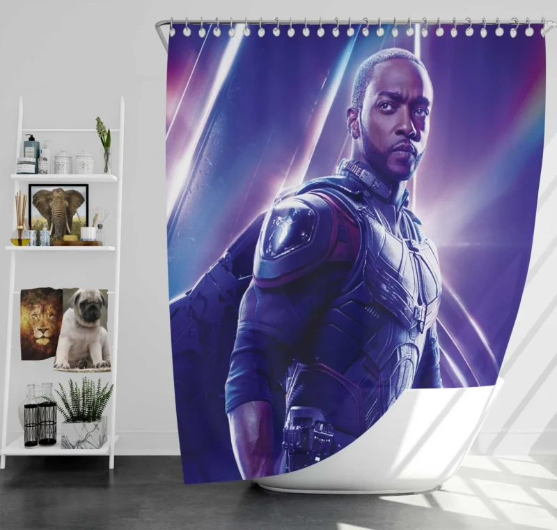 Avengers: Infinity War - Falcon Takes Flight Shower Curtain