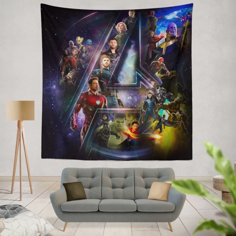 Avengers: Infinity War - Heroes vs. Villains Showdown  Wall Tapestry