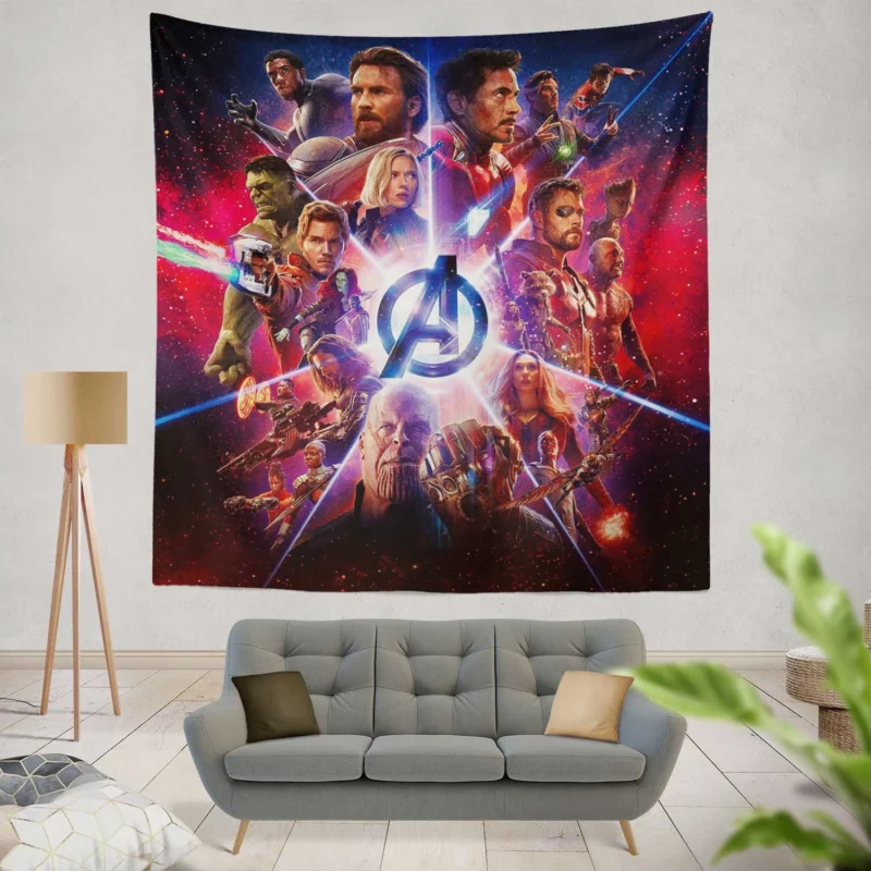 Avengers: Infinity War - The Ultimate Superhero Clash  Wall Tapestry