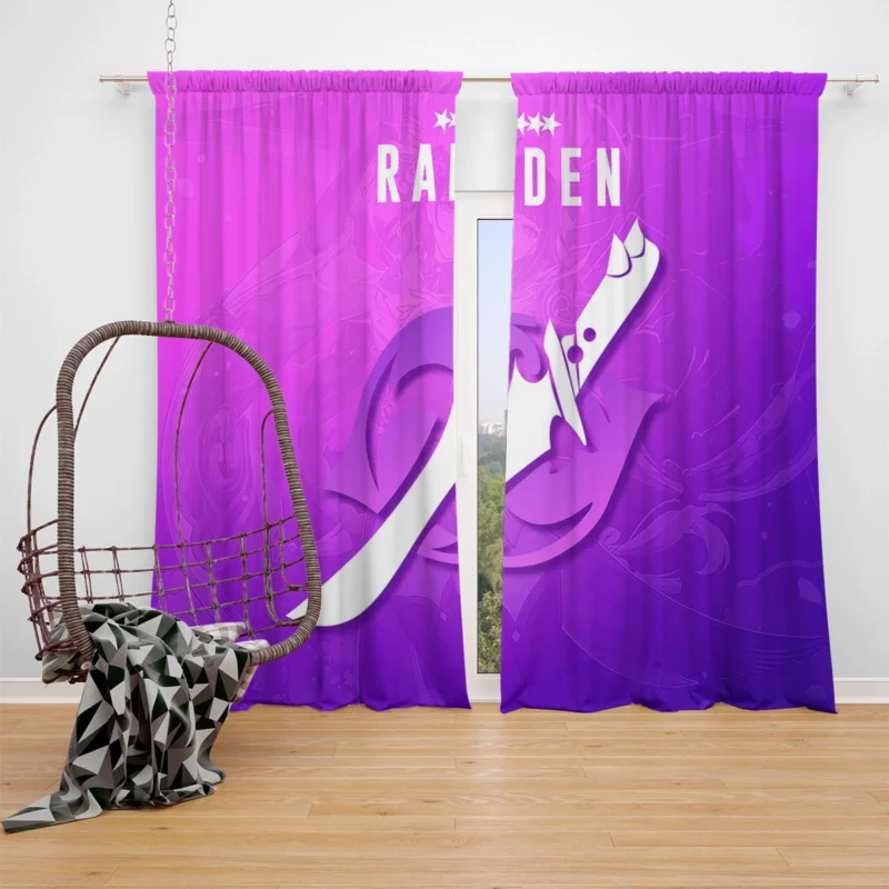 Baal Raiden Shogun in Genshin Impact: Unleash His Power Window Curtain