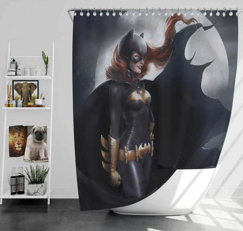 Barbara Gordon Batgirl: Adventures in DC Comics Shower Curtain