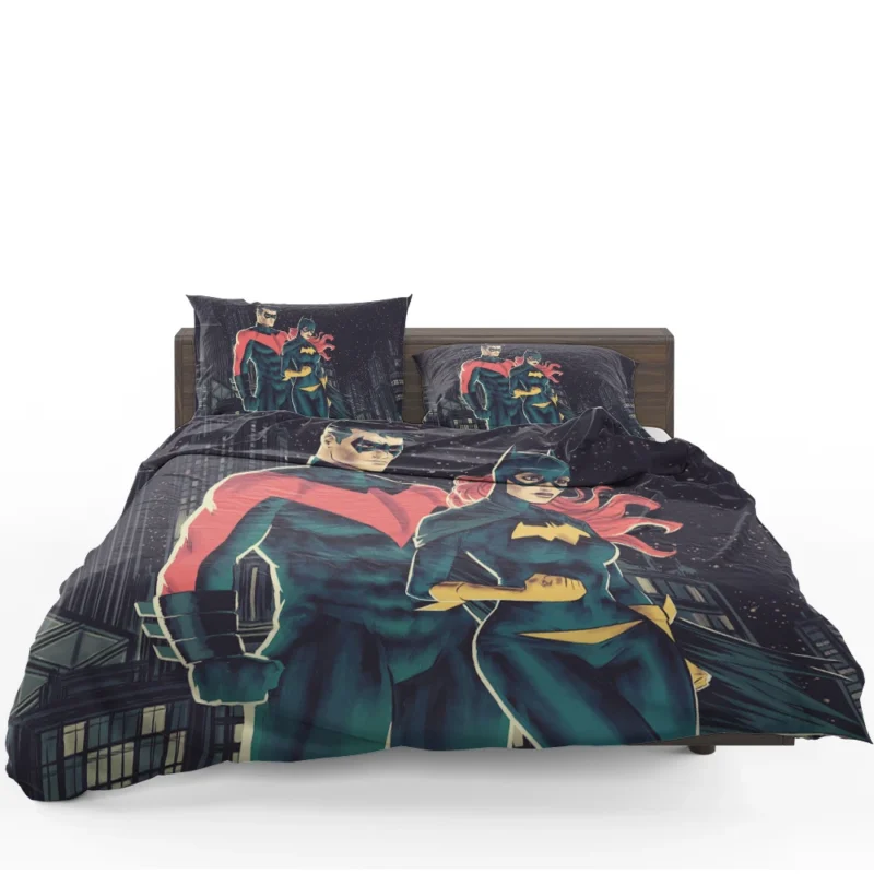Barbara Gordon and Nightwing in DC Comics Bedding Set