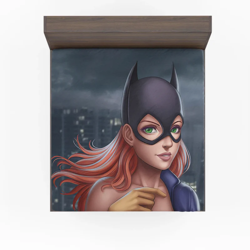 Bat-Signal: Summoning Batgirl to Action in DC Comics Fitted Sheet