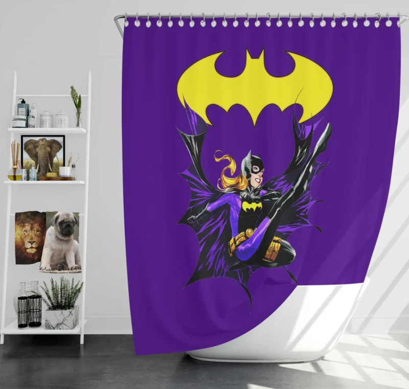Batgirl Comics: Embrace the Heroine Story Shower Curtain