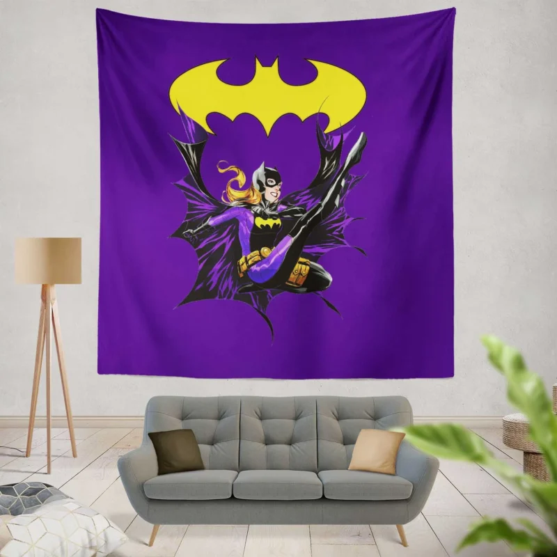 Batgirl Comics: Embrace the Heroine Story  Wall Tapestry