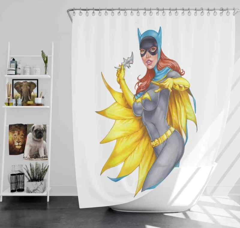 Batgirl Comics: Heroic Exploits in DC Universe Shower Curtain