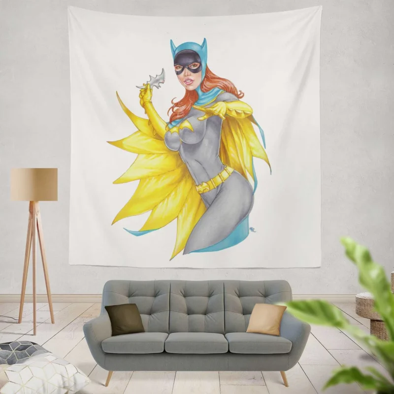 Batgirl Comics: Heroic Exploits in DC Universe  Wall Tapestry