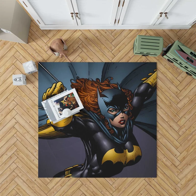 Batgirl Comics: Unveiling Barbara Gordon Heroic Journey Floor Rug