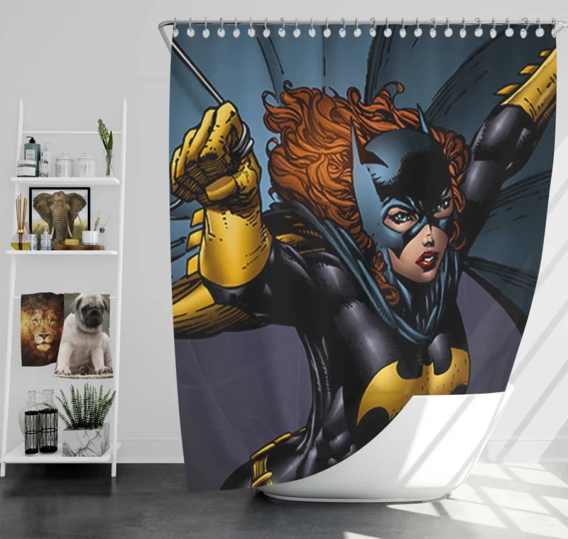 Batgirl Comics: Unveiling Barbara Gordon Heroic Journey Shower Curtain