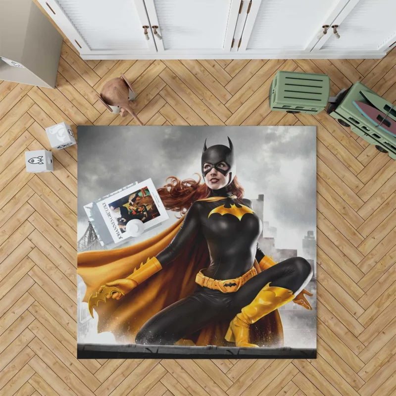 Batgirl Cosplay: Embodying the Spirit of Barbara Gordon Floor Rug