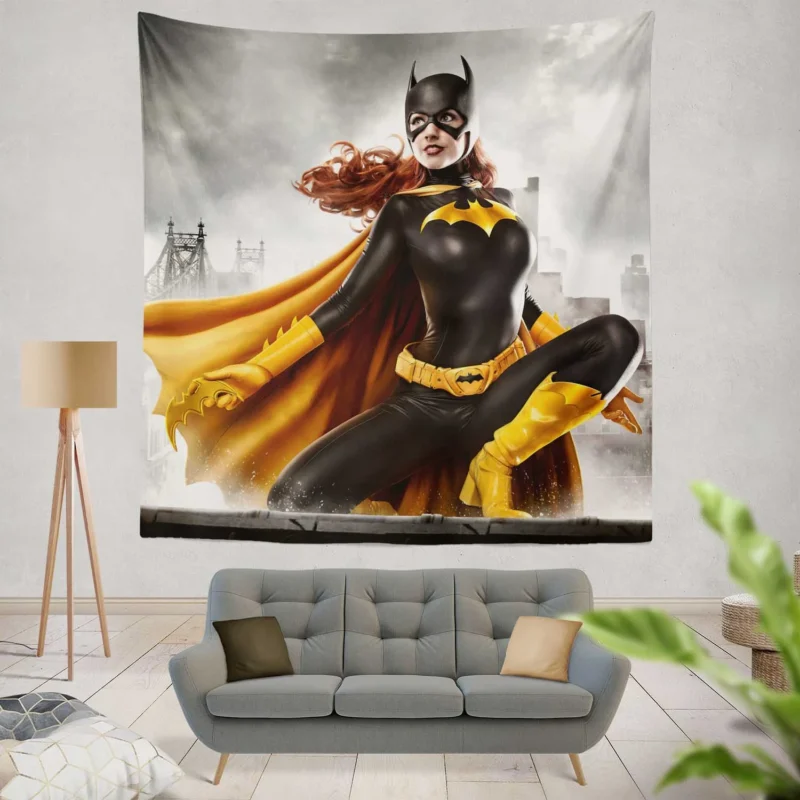 Batgirl Cosplay: Embodying the Spirit of Barbara Gordon  Wall Tapestry
