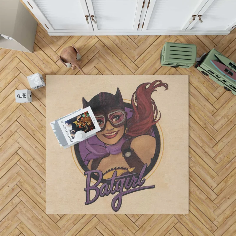 Batgirl Cosplay: Emulate Stephanie Brown Look Floor Rug