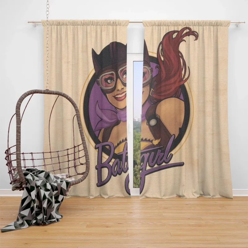 Batgirl Cosplay: Emulate Stephanie Brown Look Window Curtain