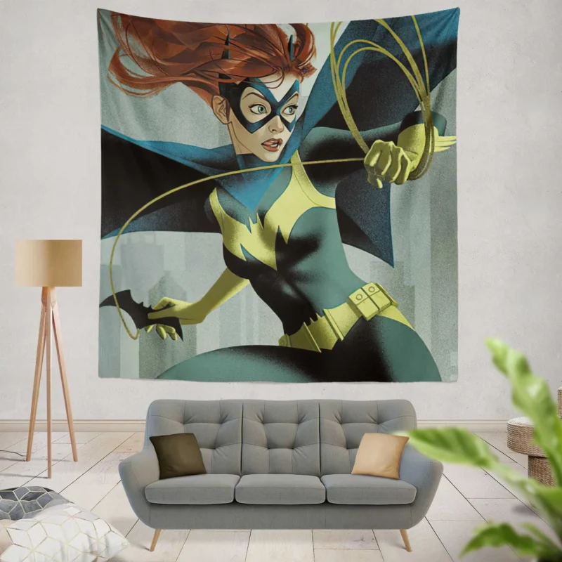 Batgirl: Symbol of Justice in DC Comics Universe  Wall Tapestry