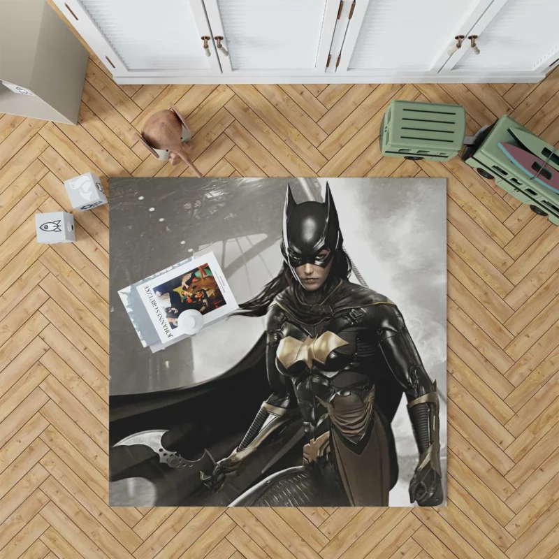 Batgirl in Batman: Arkham Knight Video Game Floor Rug