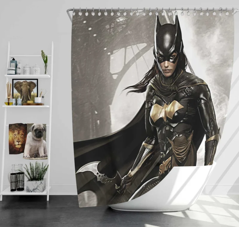 Batgirl in Batman: Arkham Knight Video Game Shower Curtain