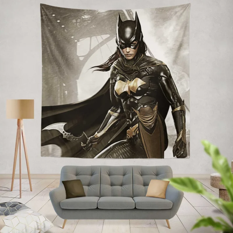 Batgirl in Batman: Arkham Knight Video Game  Wall Tapestry