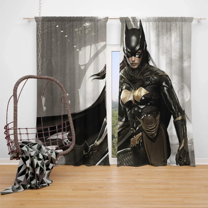 Batgirl in Batman: Arkham Knight Video Game Window Curtain