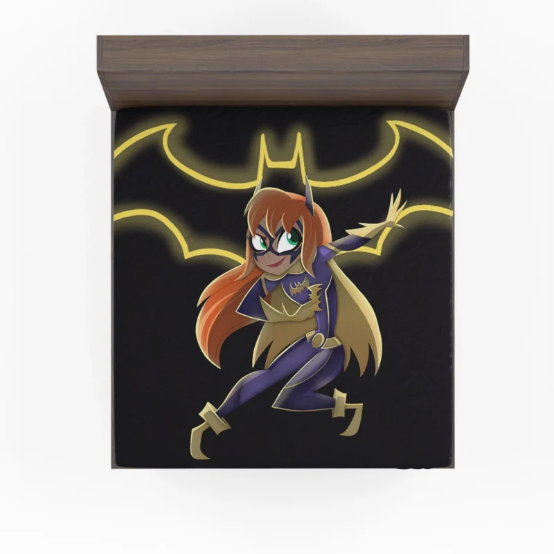 Batgirl in DC Super Hero Girls: Empowering Young Heroes Fitted Sheet
