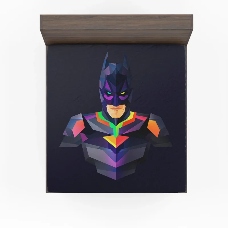 Batman Abstract Facets: A Unique Perspective Fitted Sheet