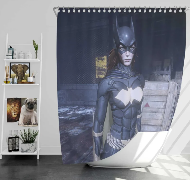 Batman: Arkham Knight Video Game Featuring Batgirl Shower Curtain