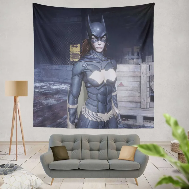 Batman: Arkham Knight Video Game Featuring Batgirl  Wall Tapestry