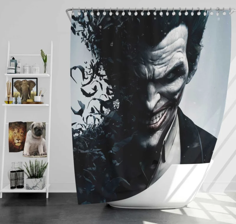 Batman Arkham Origins Joker Shower Curtain