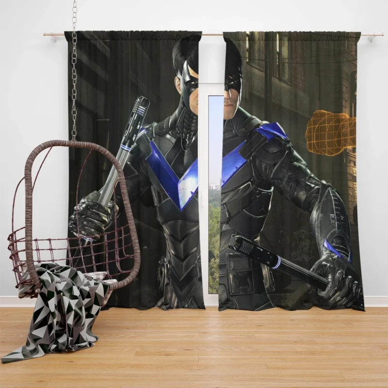 Batman: Arkham VR - Dive into Nightwing World Window Curtain