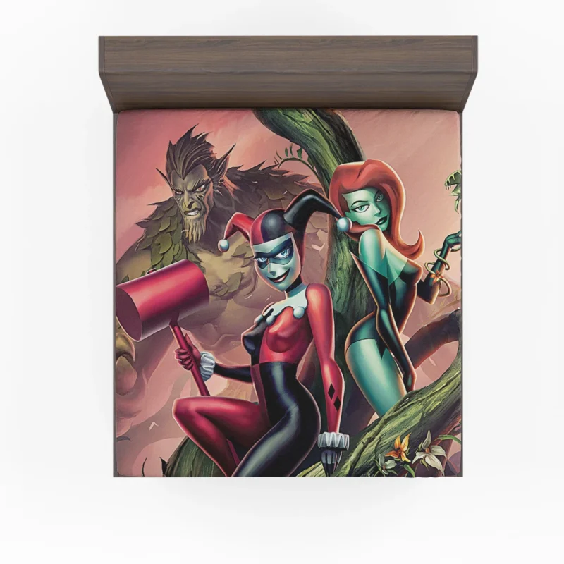 Batman and Harley Quinn: Join Poison Ivy Mischief Fitted Sheet