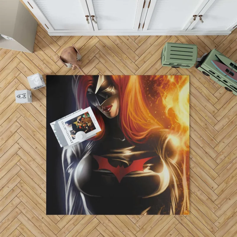 Batwoman Adventures in Comics Floor Rug