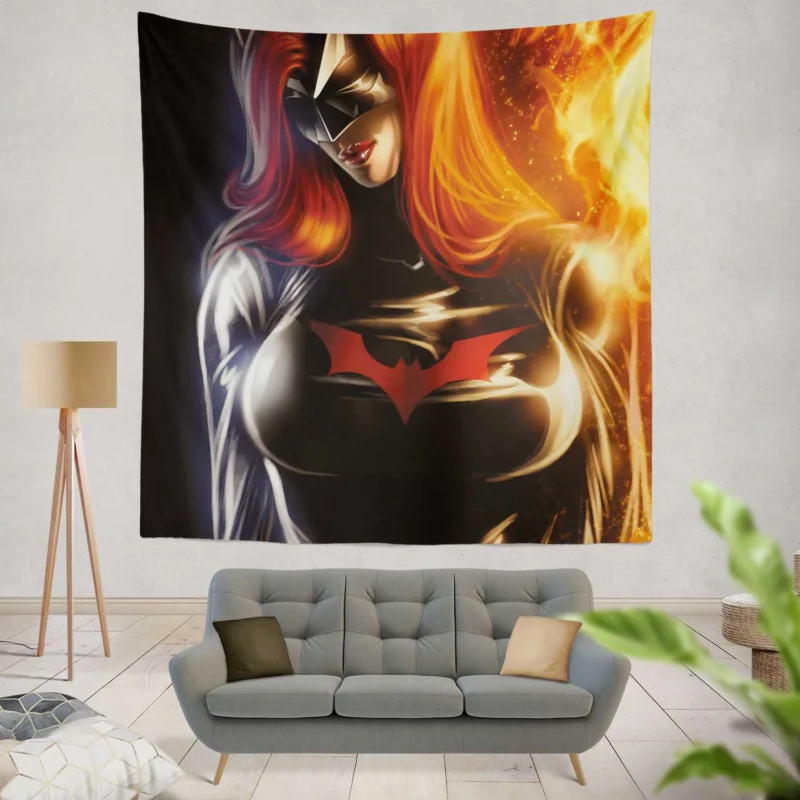 Batwoman Adventures in Comics  Wall Tapestry