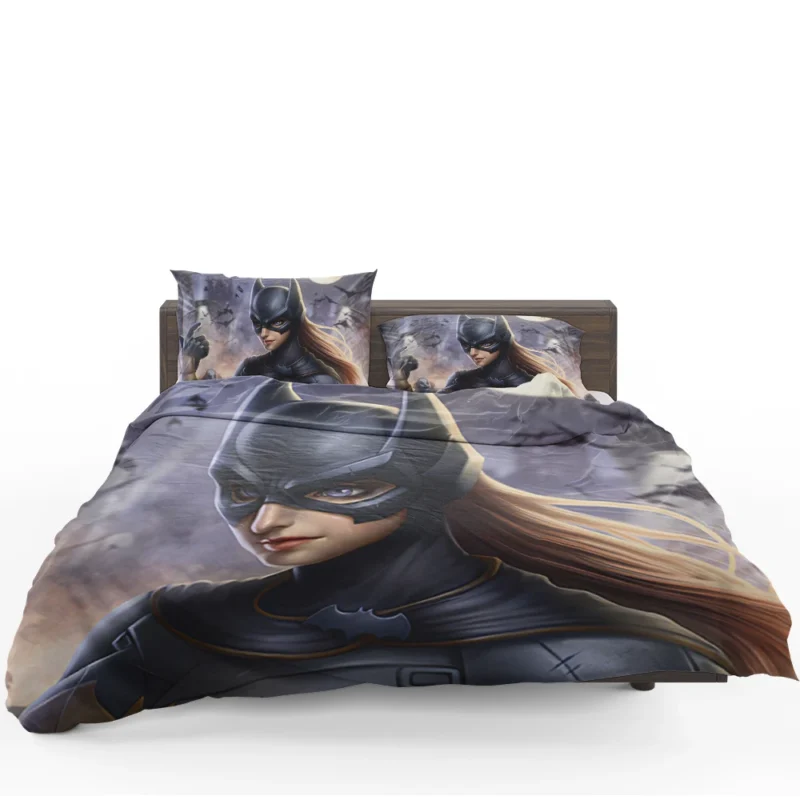 Batwoman: DC Comics Character with Brown Hair and Blue Eyes Bedding Set