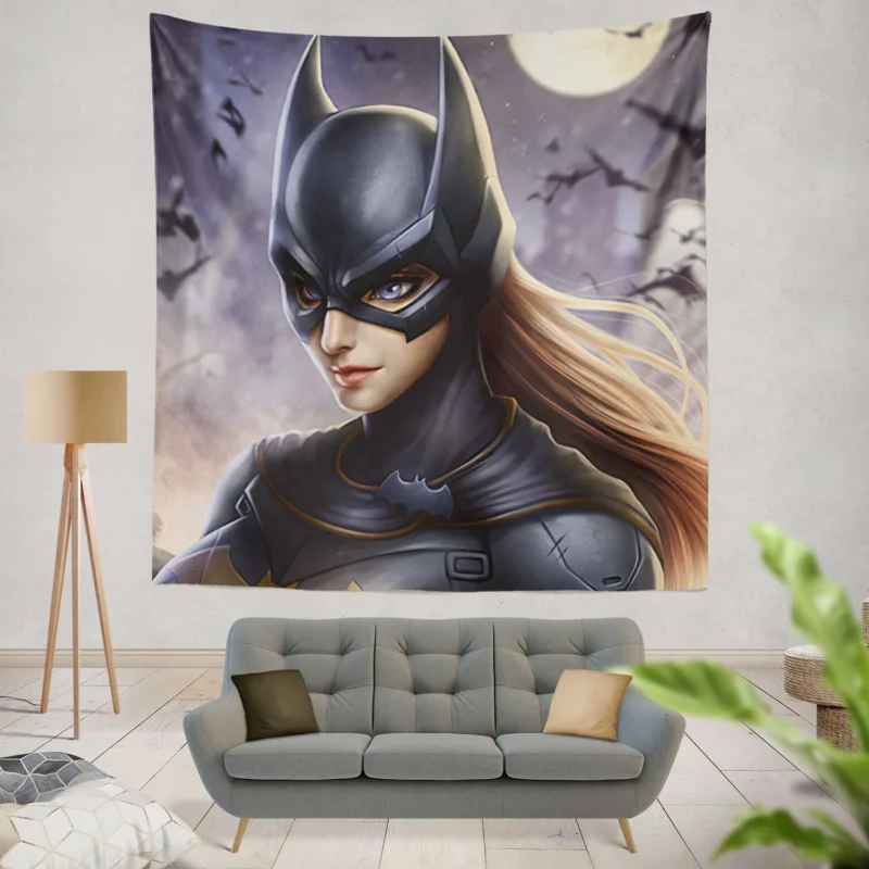 Batwoman: DC Comics Character with Brown Hair and Blue Eyes  Wall Tapestry