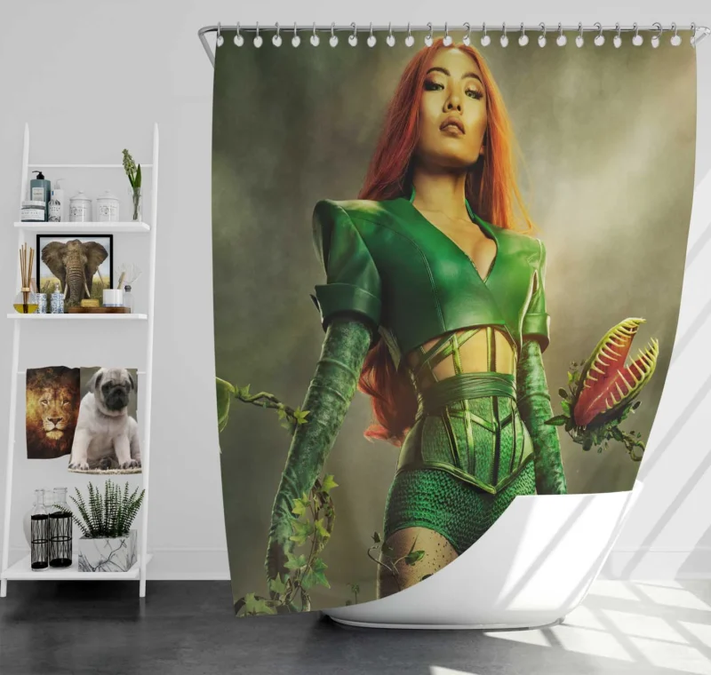 Batwoman TV Show: Confronting the Menace of Poison Ivy Shower Curtain