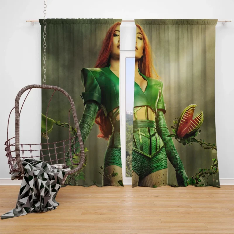 Batwoman TV Show: Confronting the Menace of Poison Ivy Window Curtain
