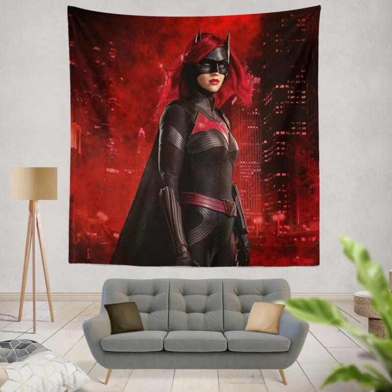 Batwoman TV Show: Kate Kane Heroic Path  Wall Tapestry