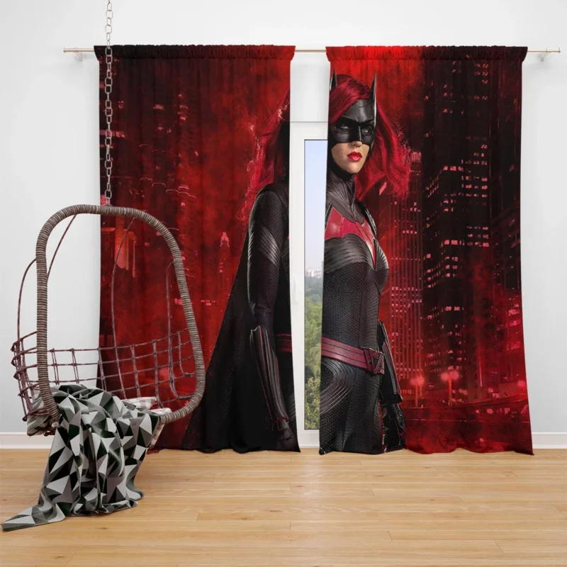Batwoman TV Show: Kate Kane Heroic Path Window Curtain