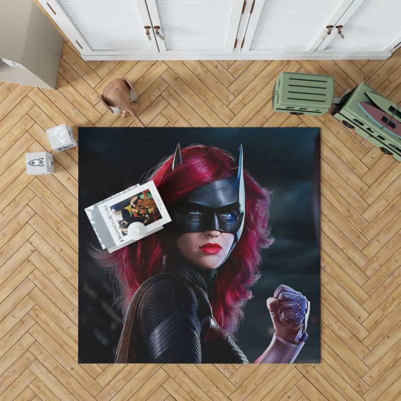 Batwoman TV Show Poster: Kate Kane Mysterious Persona Floor Rug