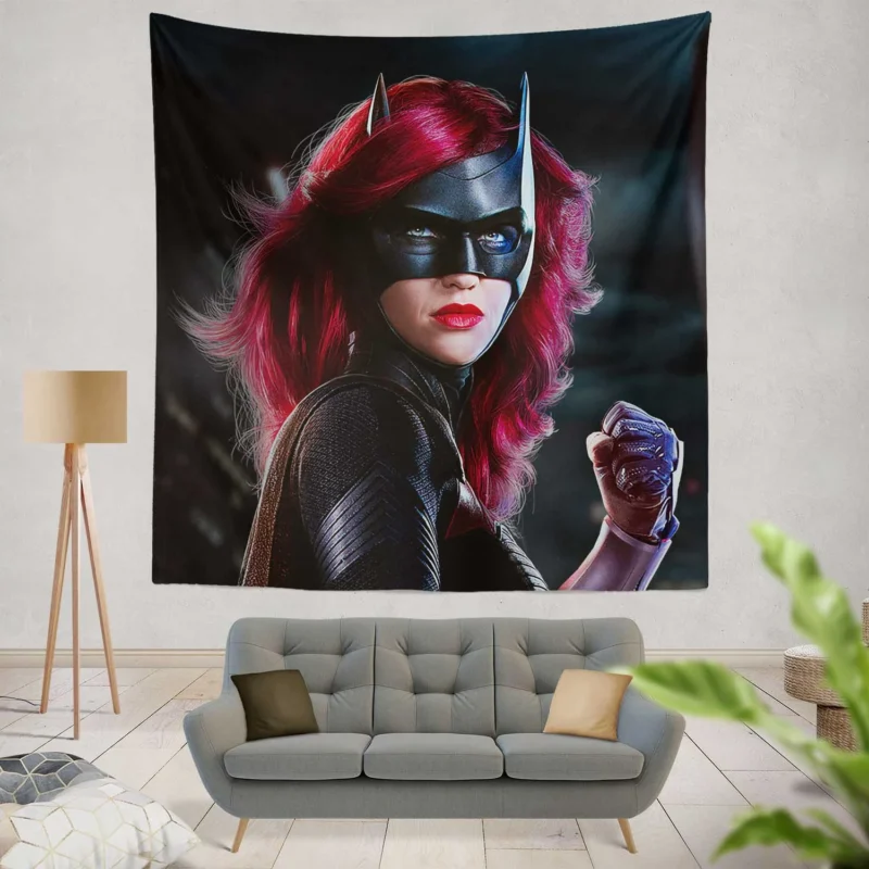 Batwoman TV Show Poster: Kate Kane Mysterious Persona  Wall Tapestry