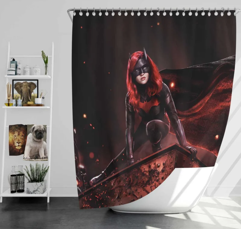 Batwoman TV Show: Ru Stunning Portrayal of the Heroine Shower Curtain