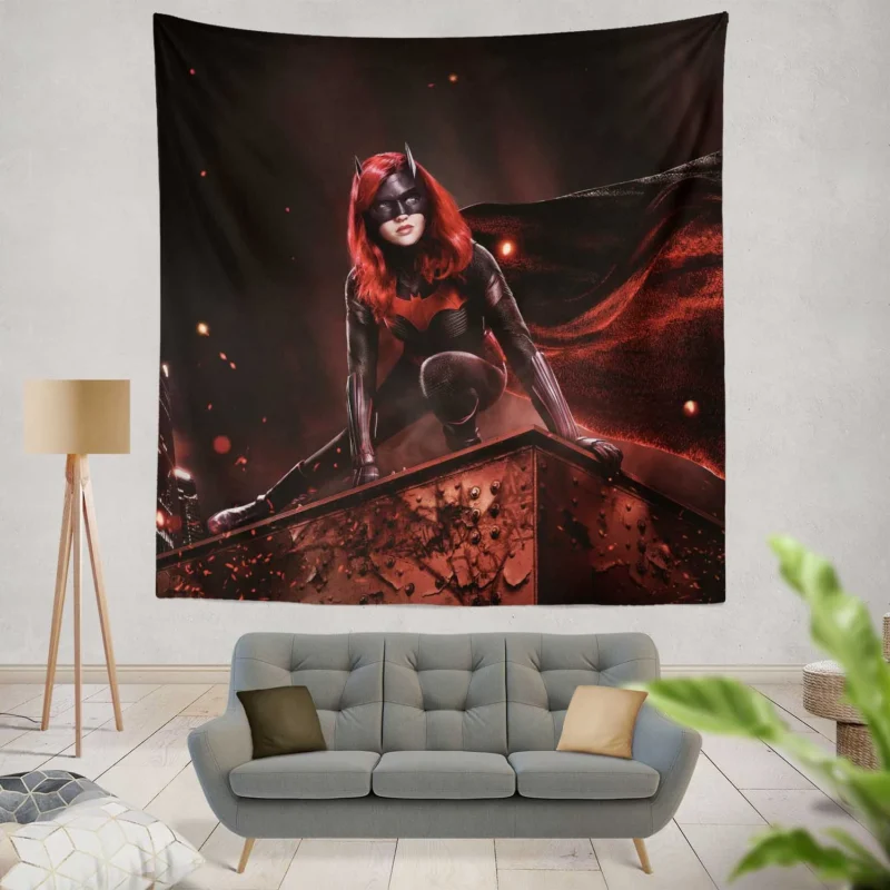 Batwoman TV Show: Ru Stunning Portrayal of the Heroine  Wall Tapestry