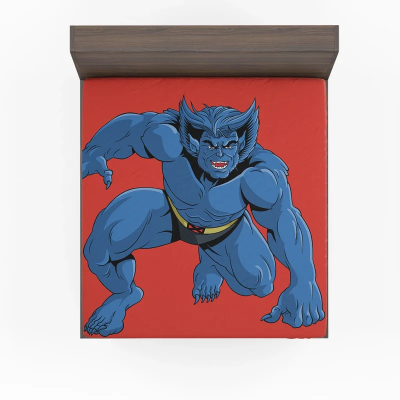 Beast Returns in X-Men 97 Animated Series Fitted Sheet