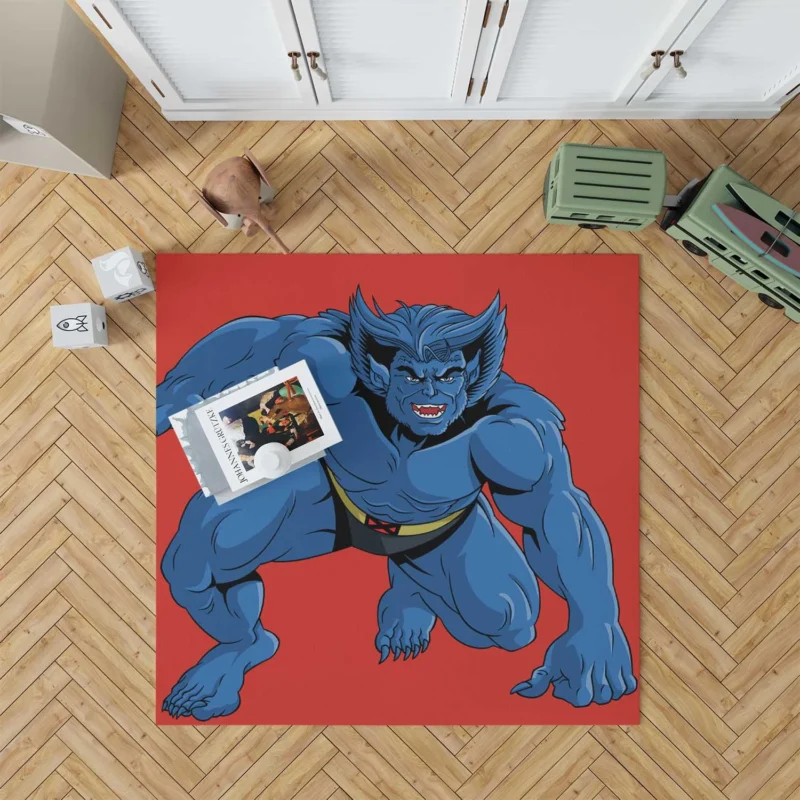 Beast Returns in X-Men 97 Animated Series Floor Rug