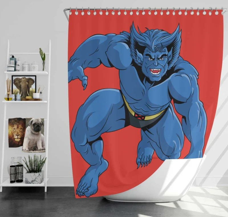 Beast Returns in X-Men 97 Animated Series Shower Curtain