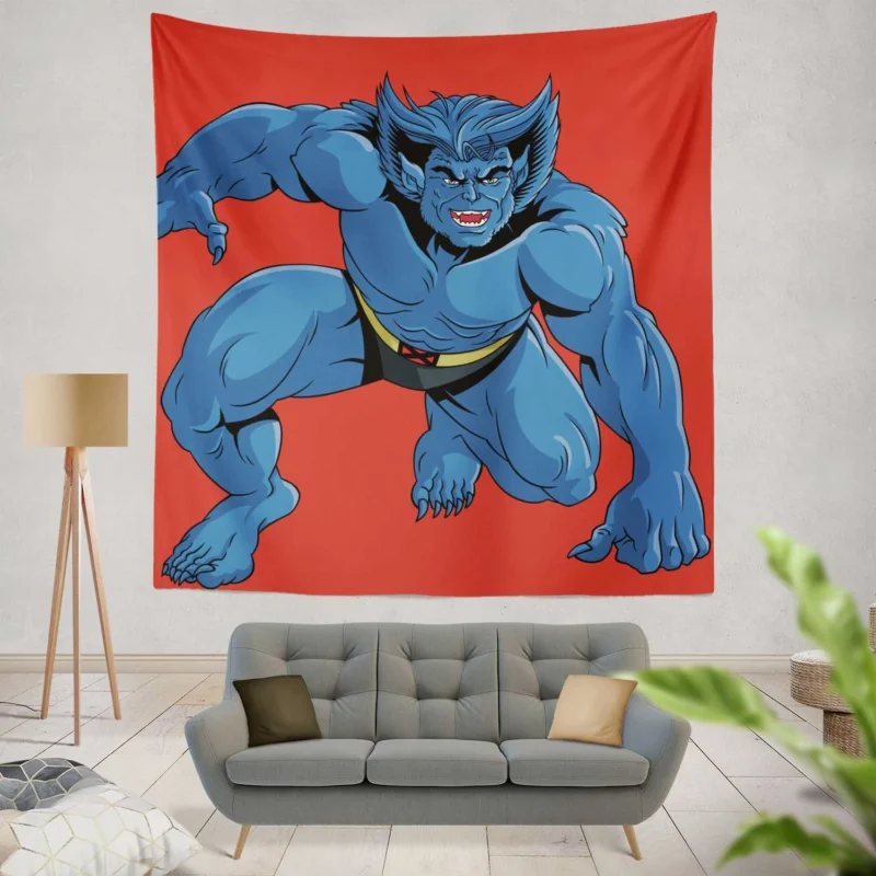 Beast Returns in X-Men 97 Animated Series  Wall Tapestry
