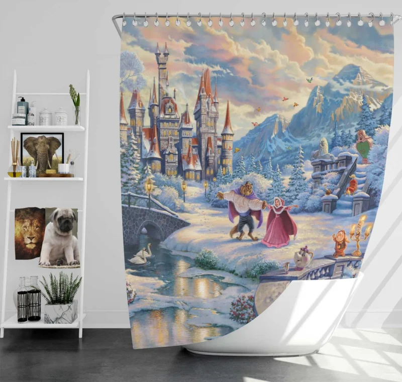 Beauty And The Beast: Winter Beauty Shower Curtain